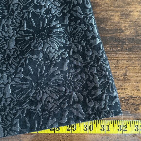 Lane Bryant Brocade Cocktail Party Dress 14 Black Silver Sleeveless V Neck EUC - Picture 7 of 10